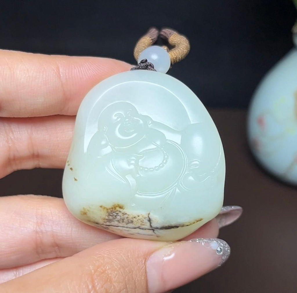 新疆和田玉籽料佛公（46.3g）