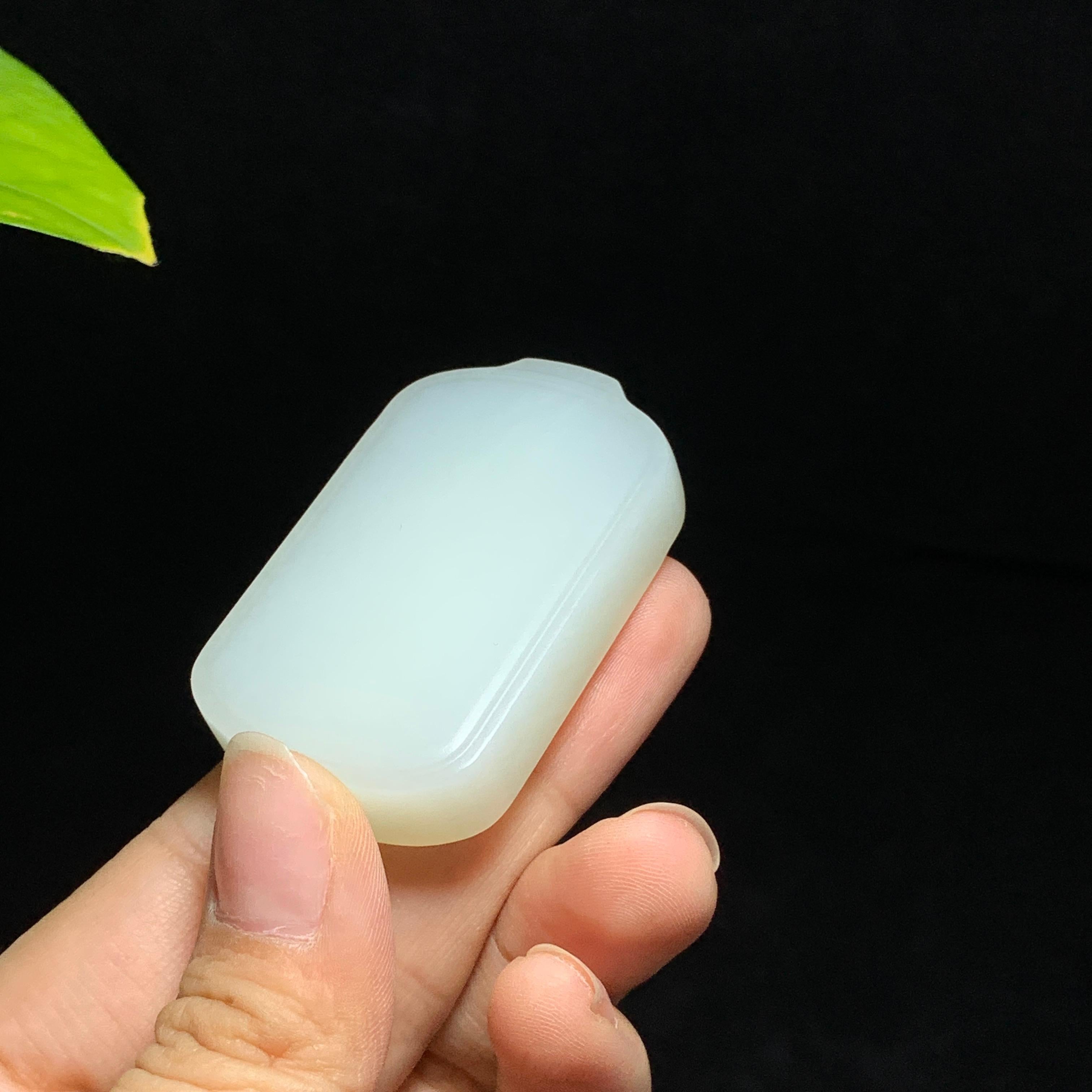 和田山料白玉无事牌挂件（50.0g）
