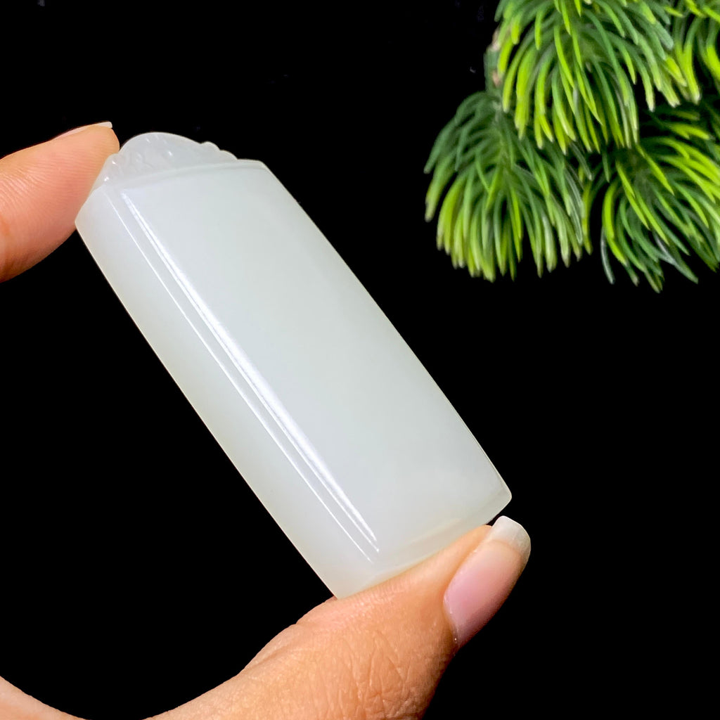 和田玉白玉无事牌（57.2g）