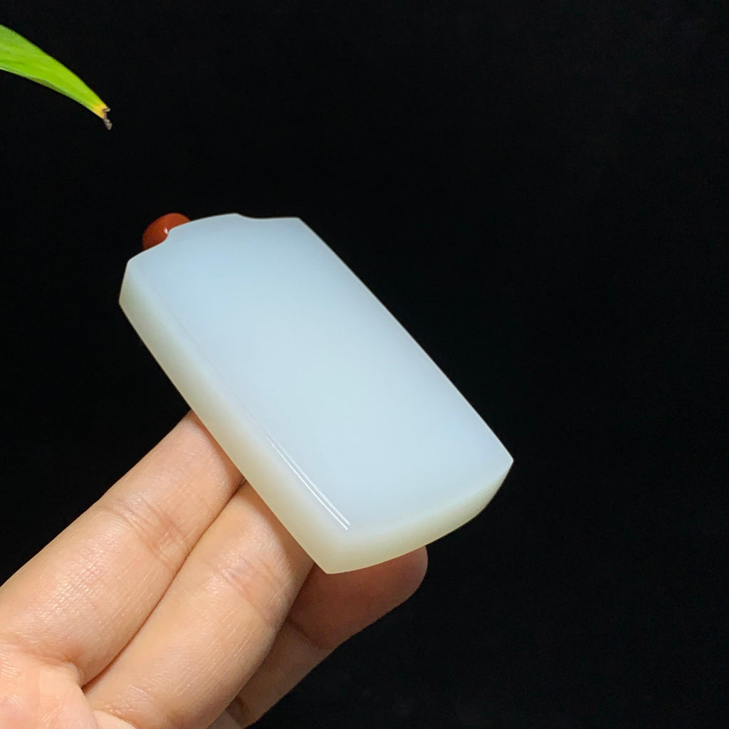和田山料白玉无事牌挂件（80.0g）