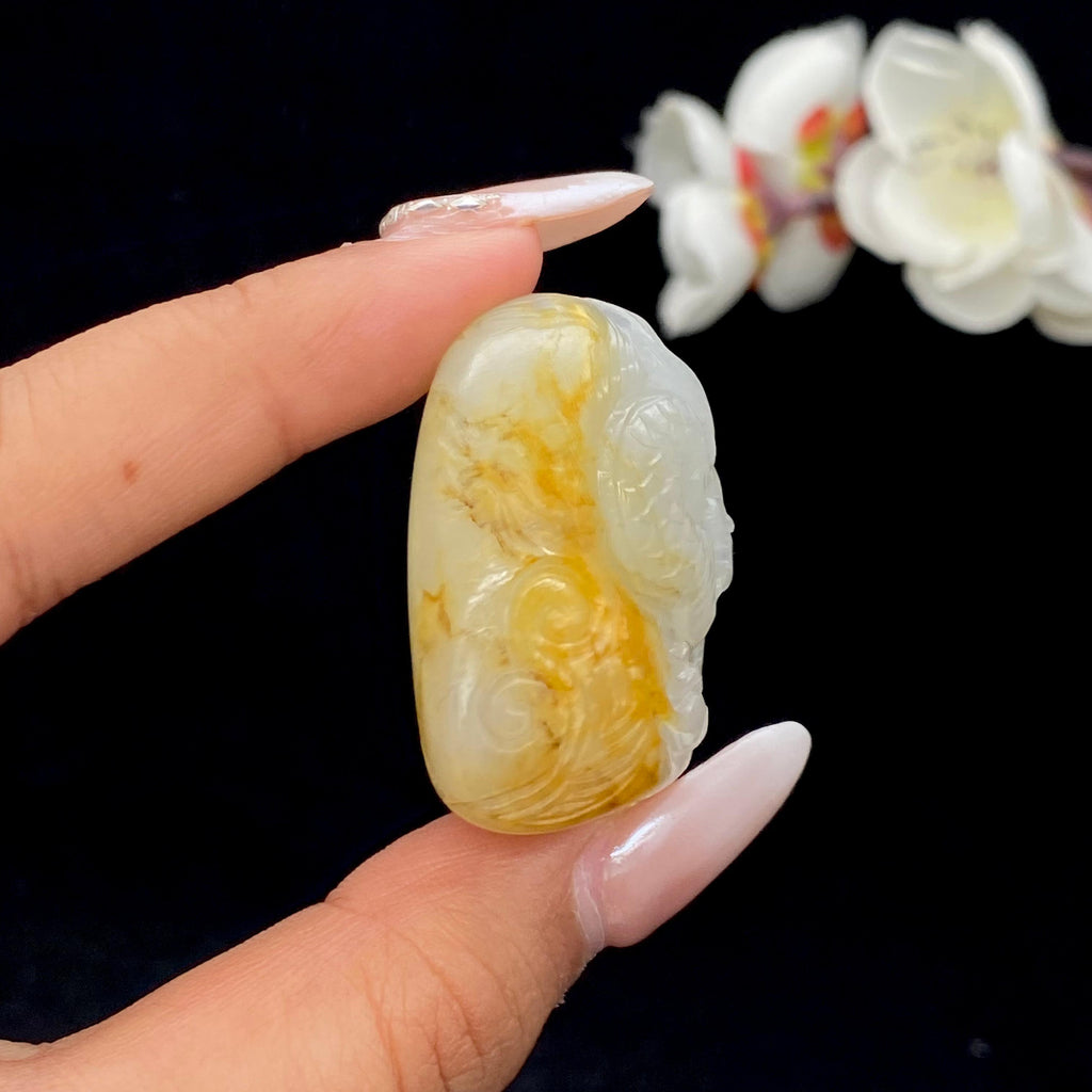 和田玉籽料【龙挂件】（47.2g）