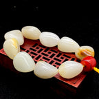 和田玉黄皮【精品手串】（96.8g）