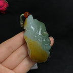 玉龙喀什河洒金皮籽料老子问经（62.8g）