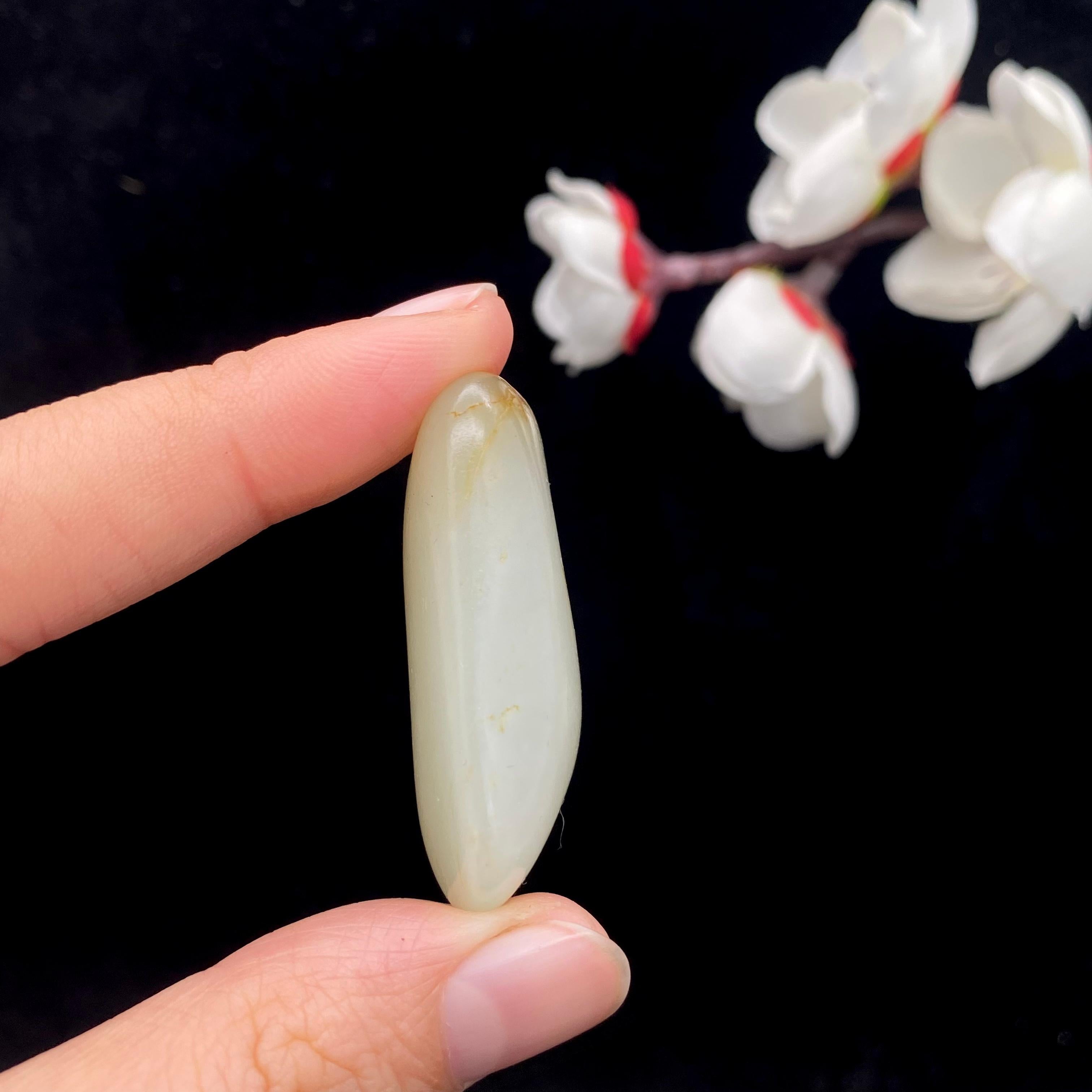 和田玉洒金皮籽料挂件（17.1g）