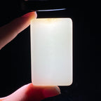 和田玉糖白无事牌（60.3g）