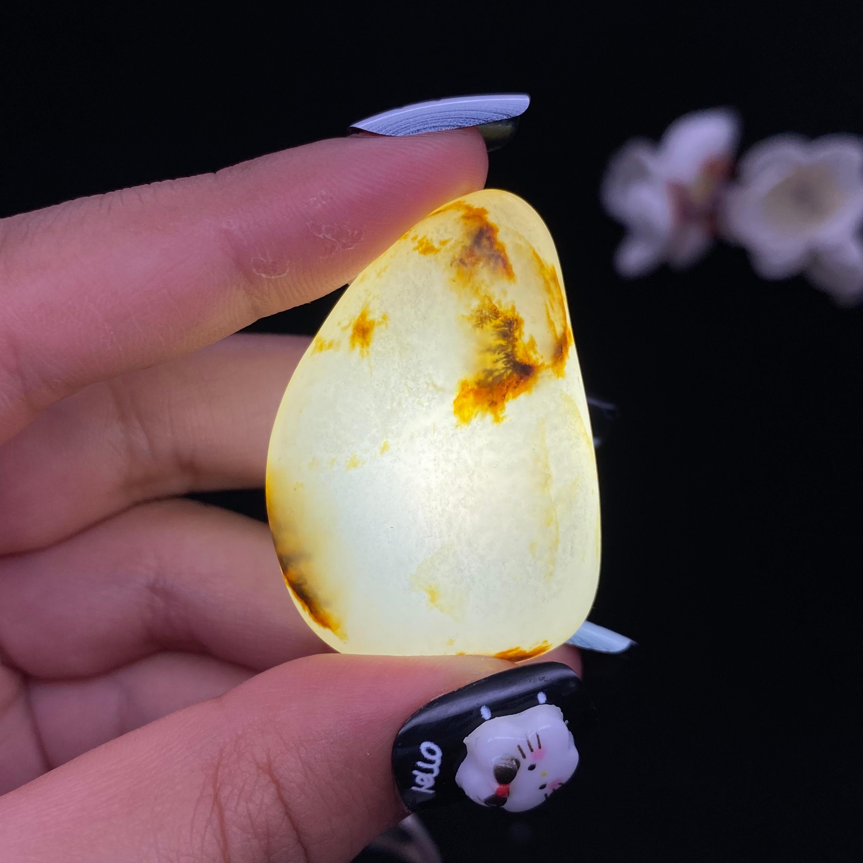 和田玉黄皮青花底籽料（22g）