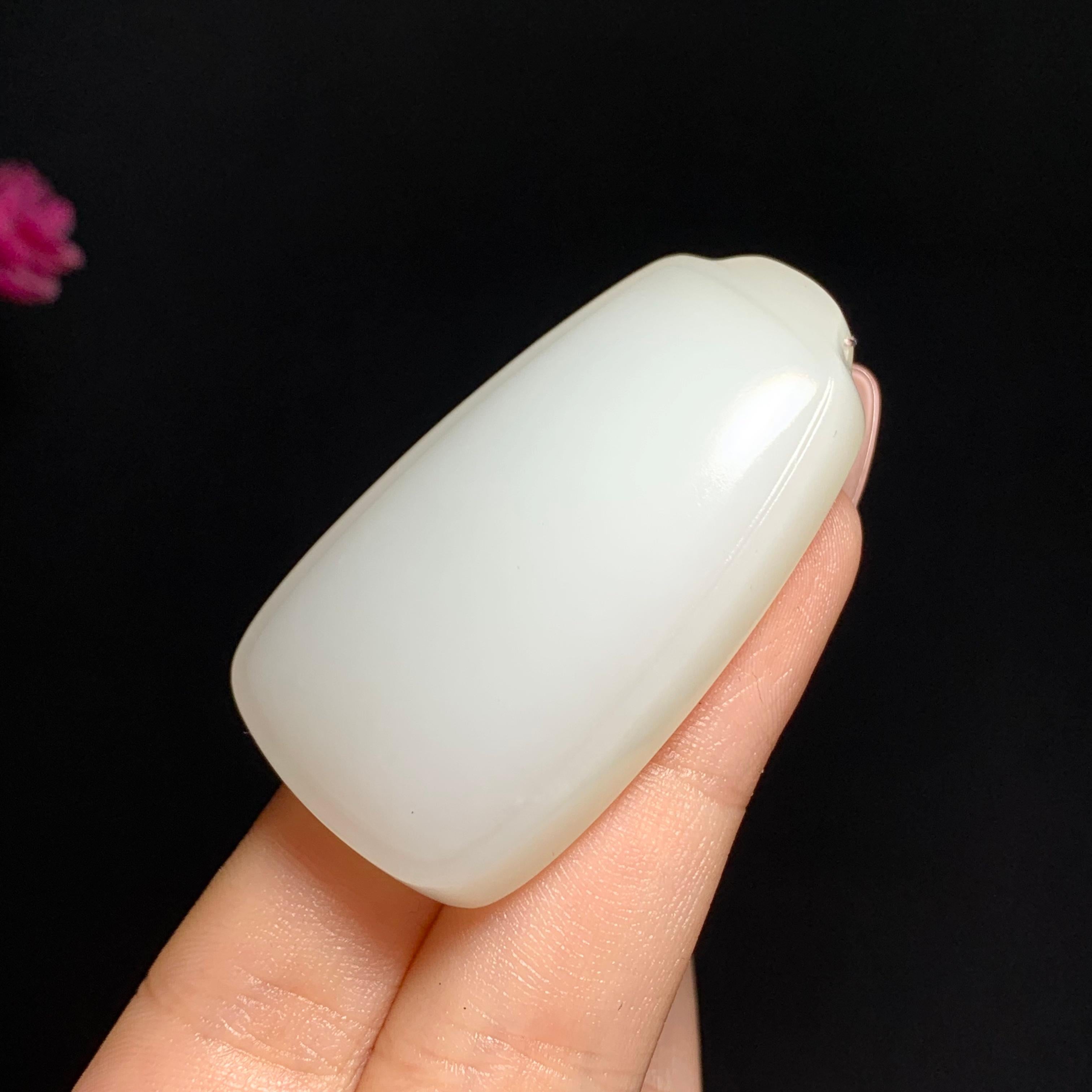 和田羊脂白玉平安牌（37.0g）