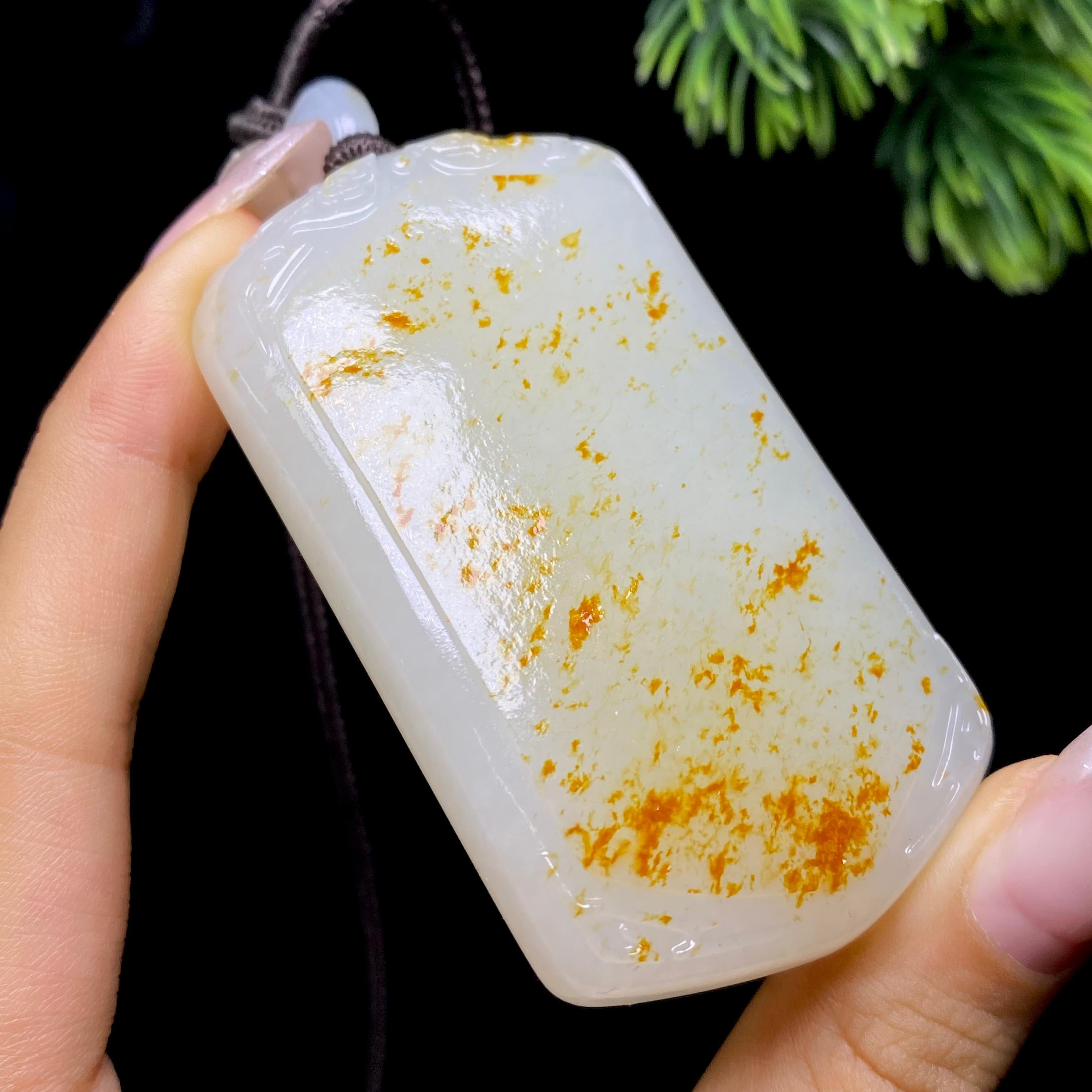和田玉籽料无事牌（84.8g）