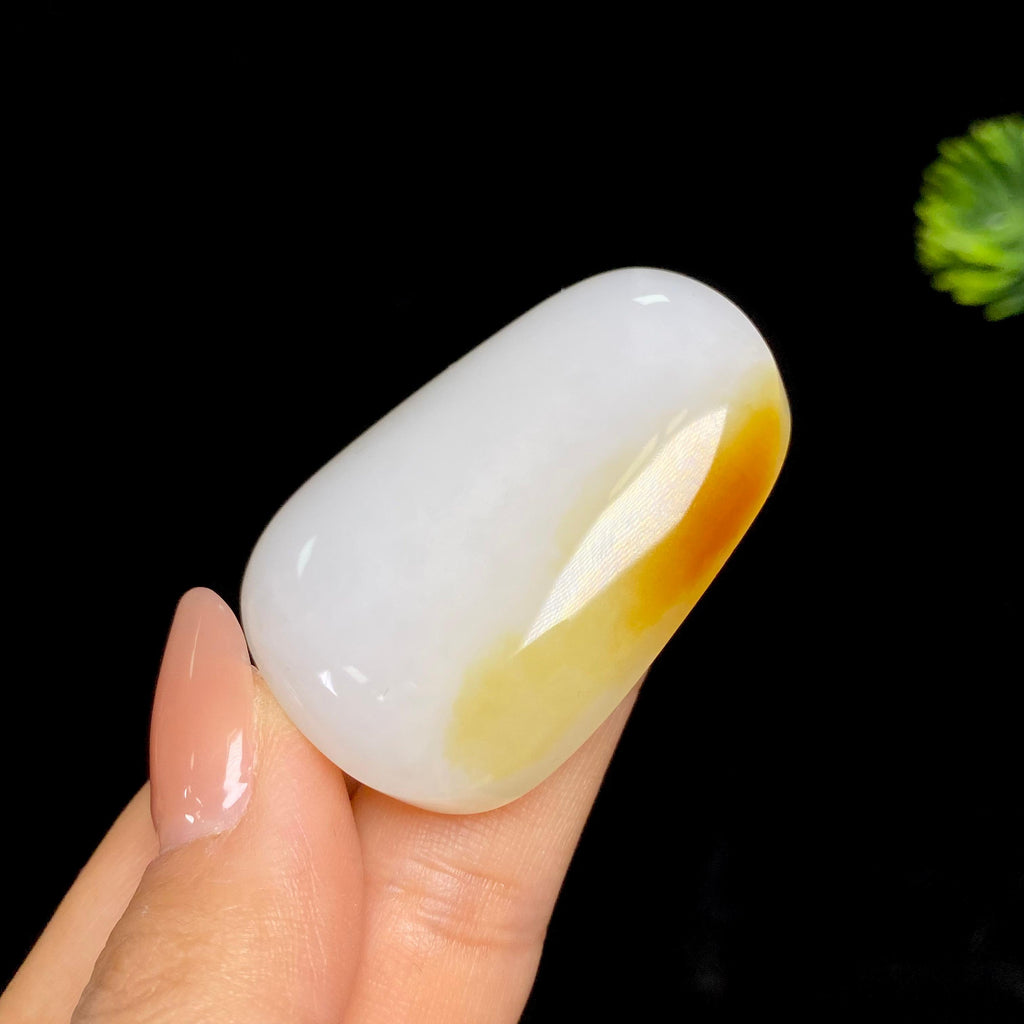 和田玉糖白无事牌（31.6g）