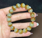 新疆和田玉且末元宝糖圆珠手串（42.6g）