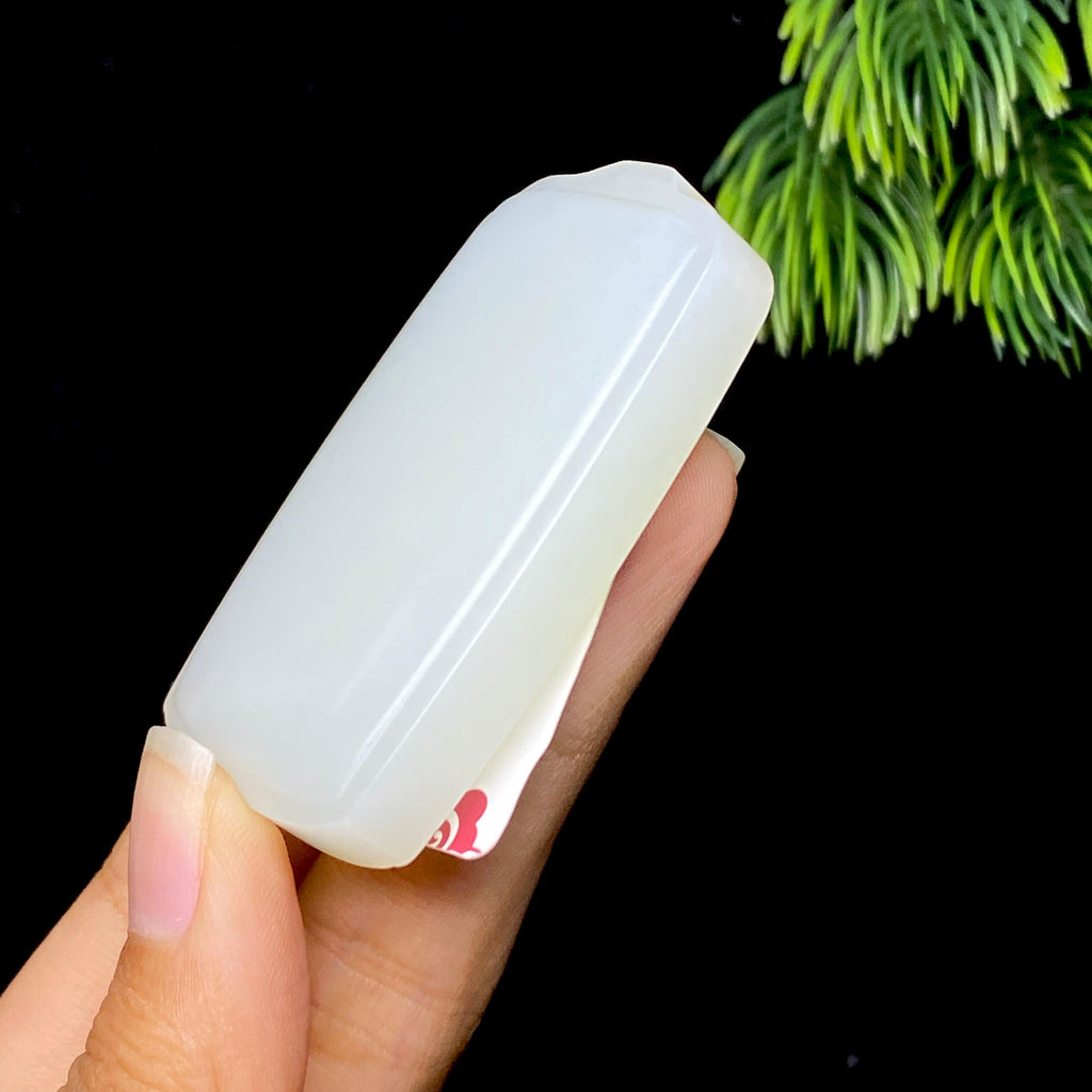 和田玉白玉无事牌（45.7g）