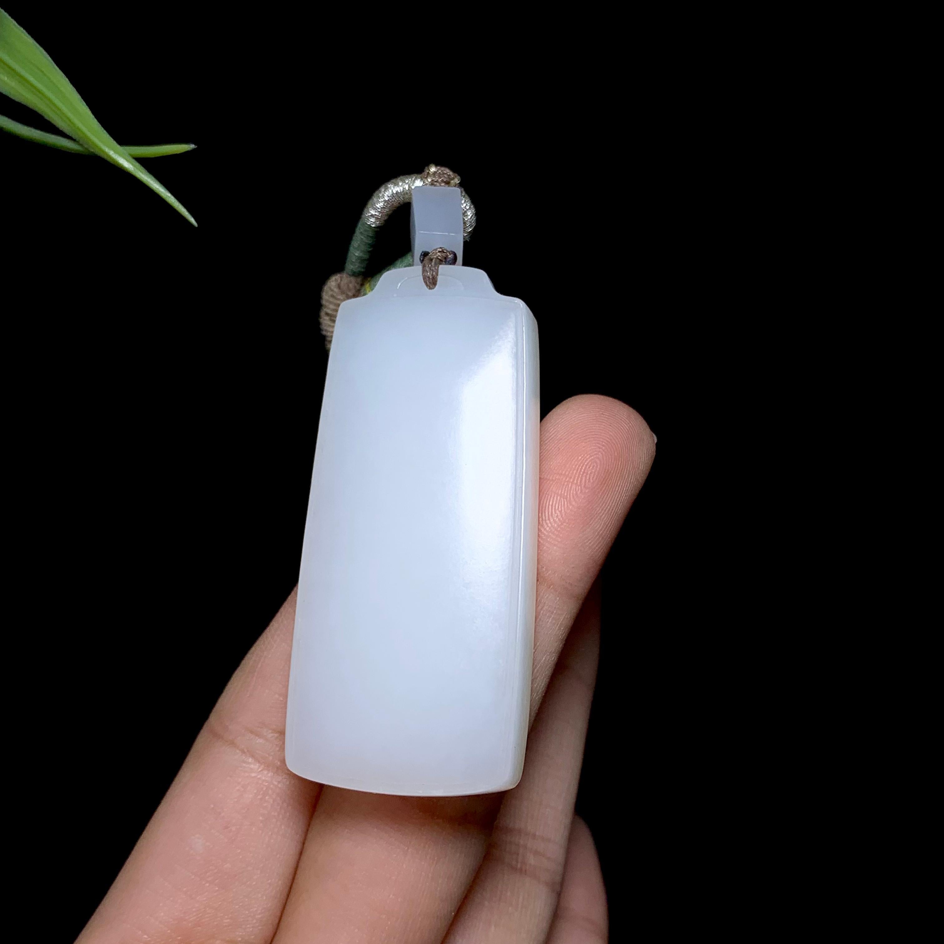 和田山料白玉无事牌（33.4g）