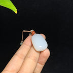 和田山料羊脂白玉无事牌挂件（14.3g）