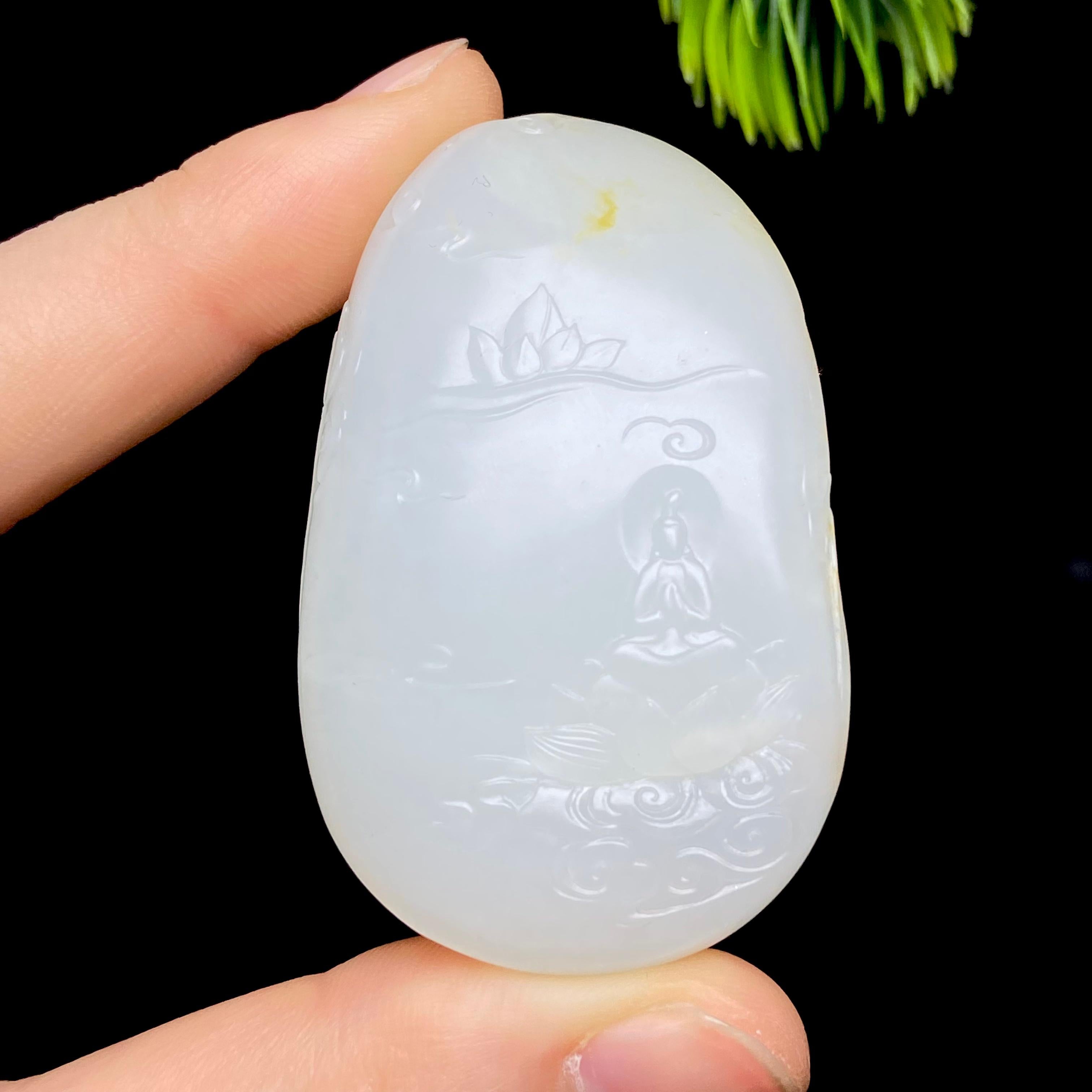 和田玉籽料观音（58.7g）