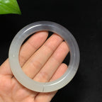 收藏级和田玉高冰底紫罗兰手镯（66.5g）