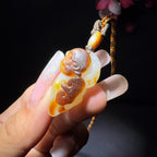 和田玉籽料挂件猴子（14.2g）