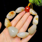 和田玉洒金皮白肉籽料手串（104.5g）