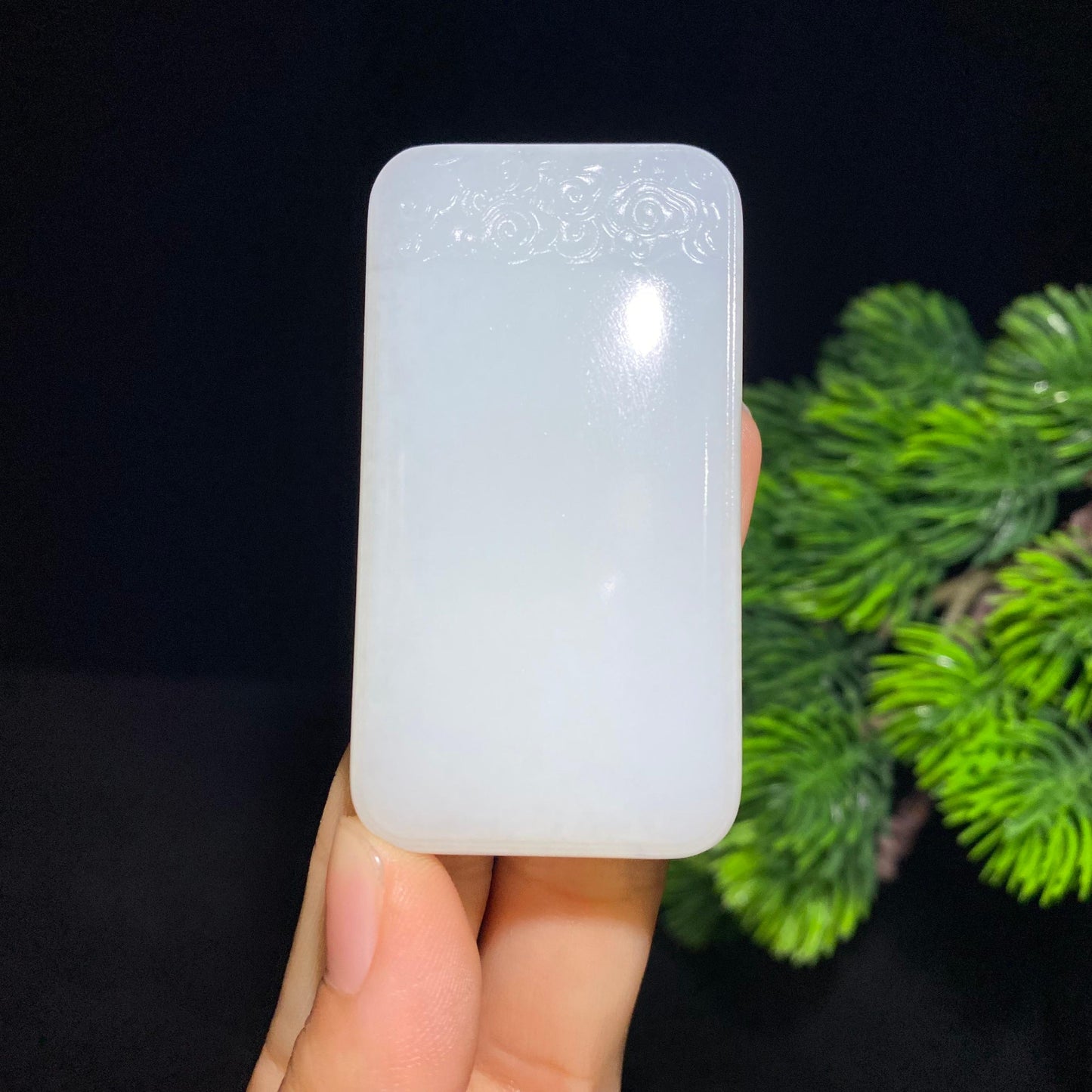 和田白玉无事牌挂件（72.8g）