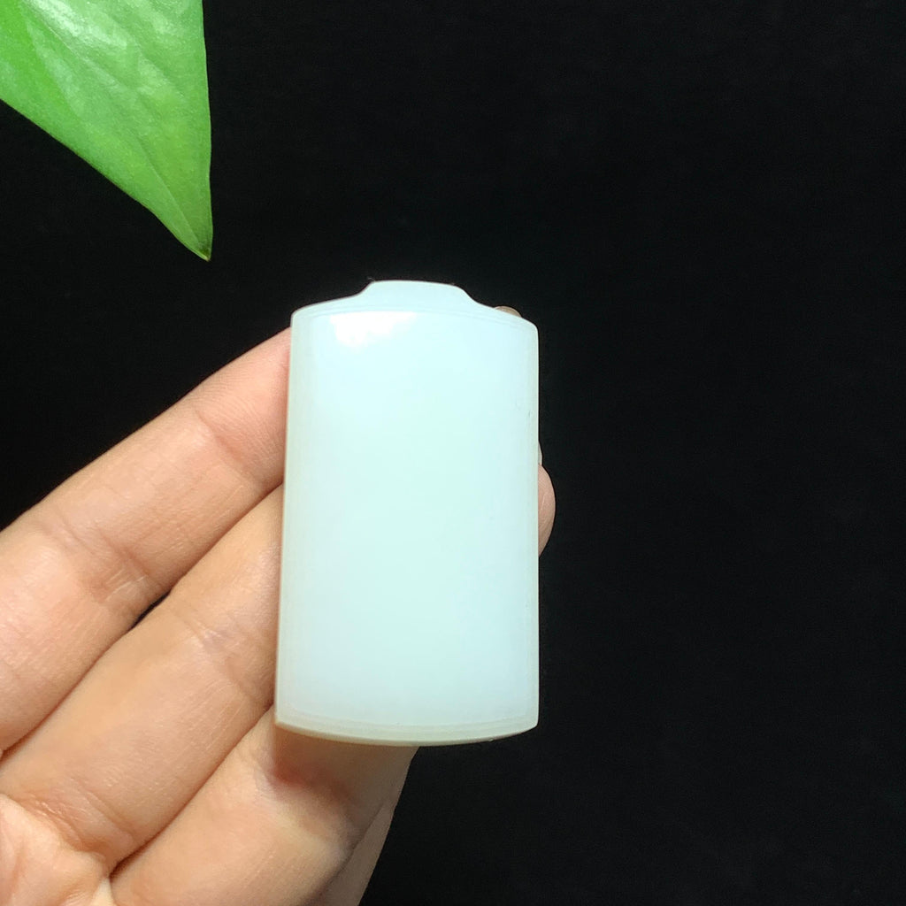 和田山料糖白玉无事牌挂件（42.5g）