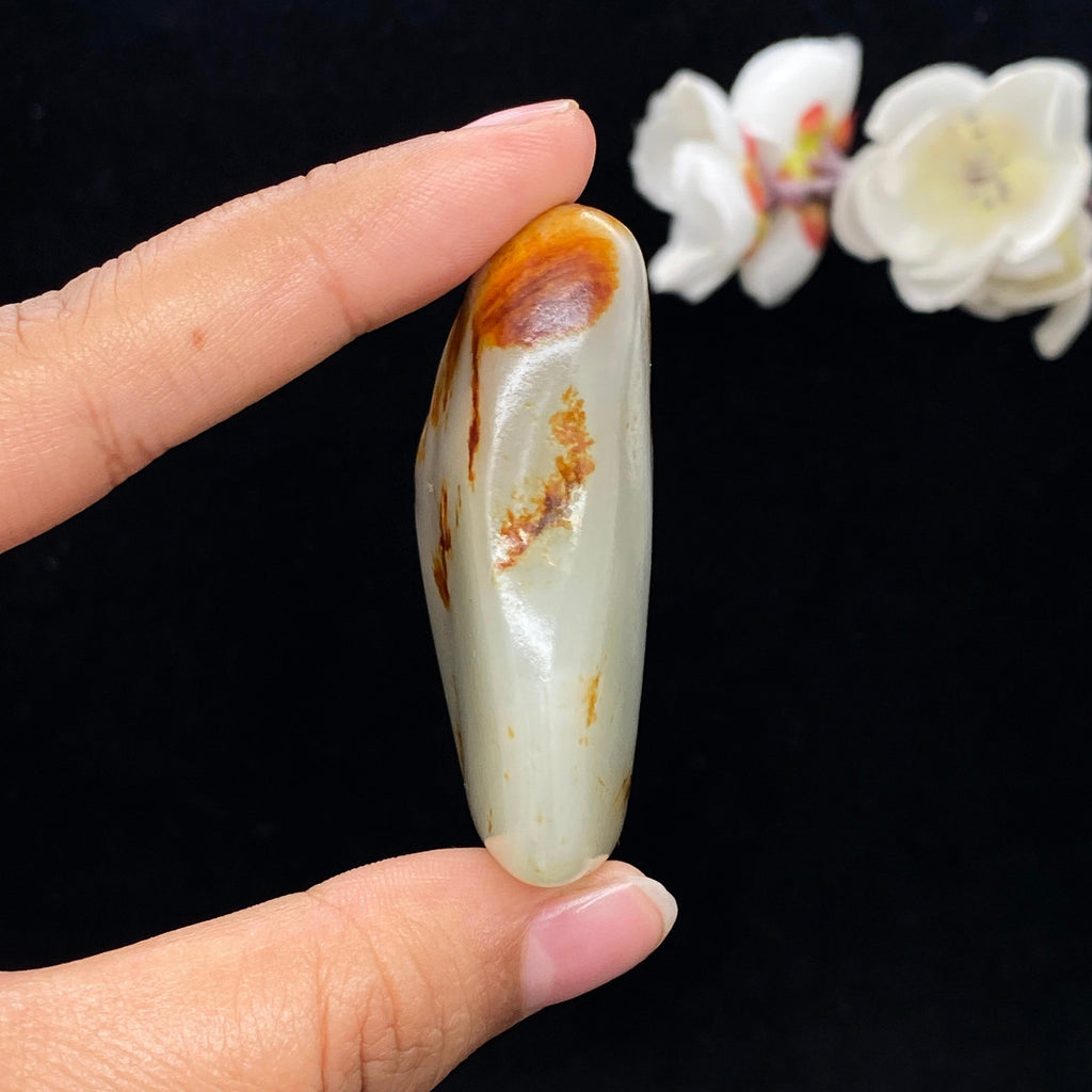和田玉黄皮籽料大挂件（53.3g）