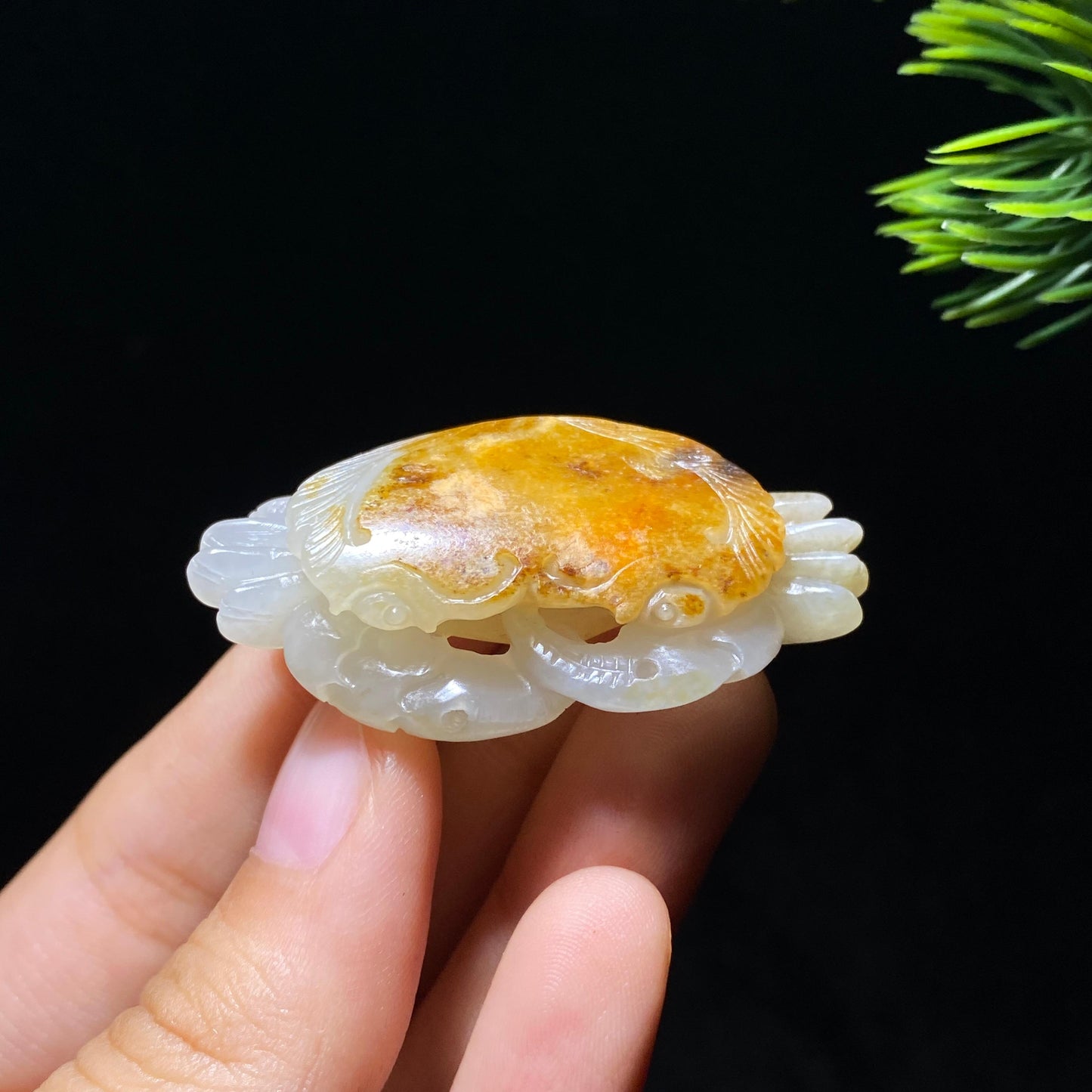 和田玉籽料八方来财（14.0g）