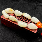 和田玉洒金皮【精品手串】（49g）