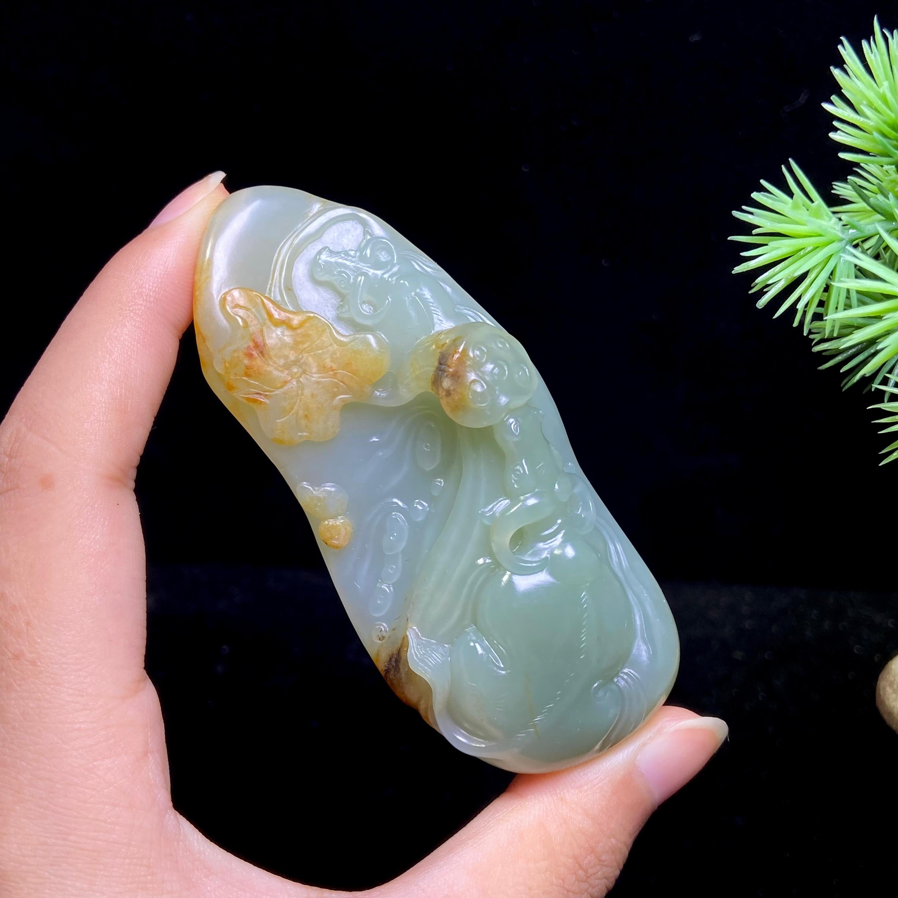 和田玉籽料扭转乾坤（75.2g）