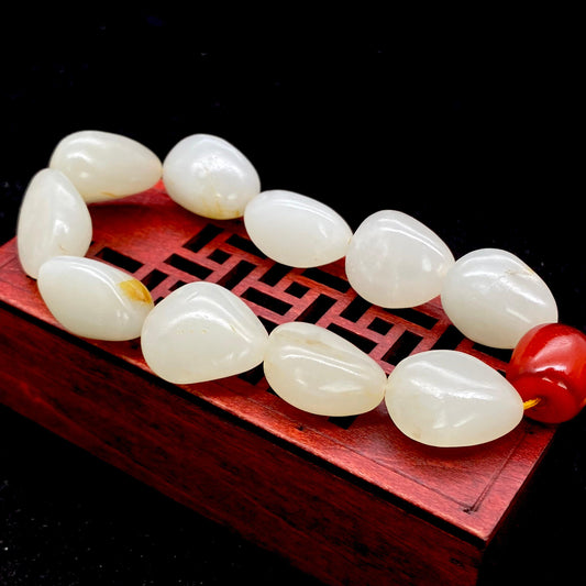 和田玉-白玉【精品手串】（53.7g）