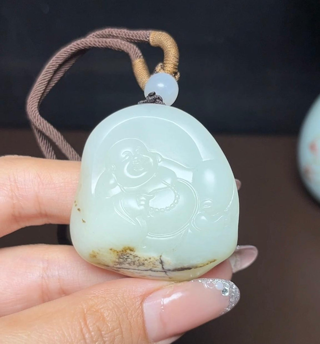 新疆和田玉籽料佛公（46.3g）