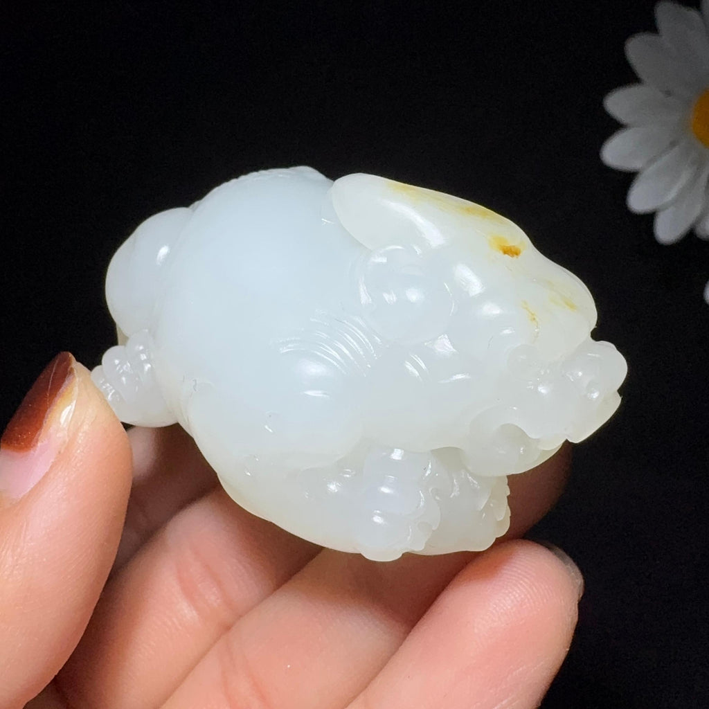 和田玉籽料手把件貔貅（76.2g）