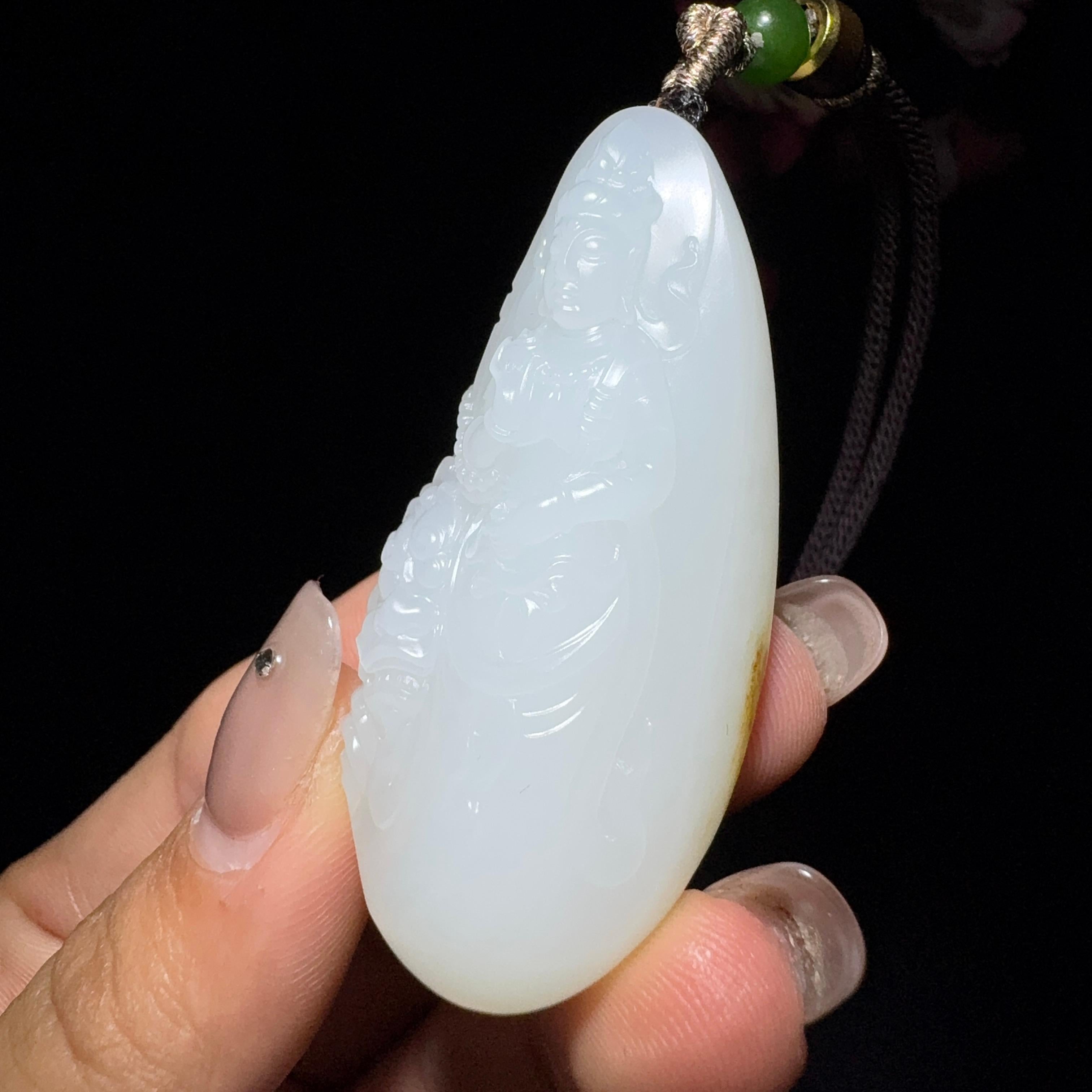和田玉籽料文殊菩萨（47.2g）