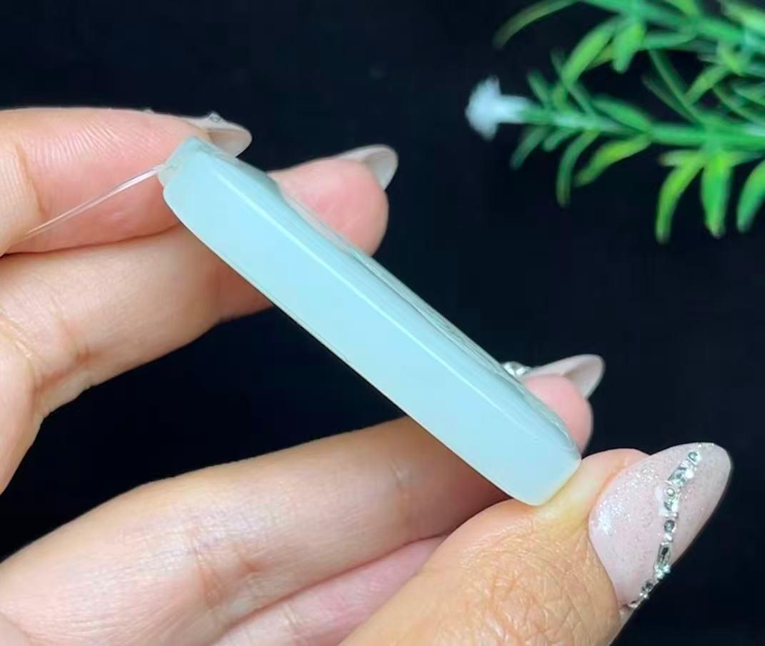 和田白玉莲花无相佛平安无事牌（31.5g）