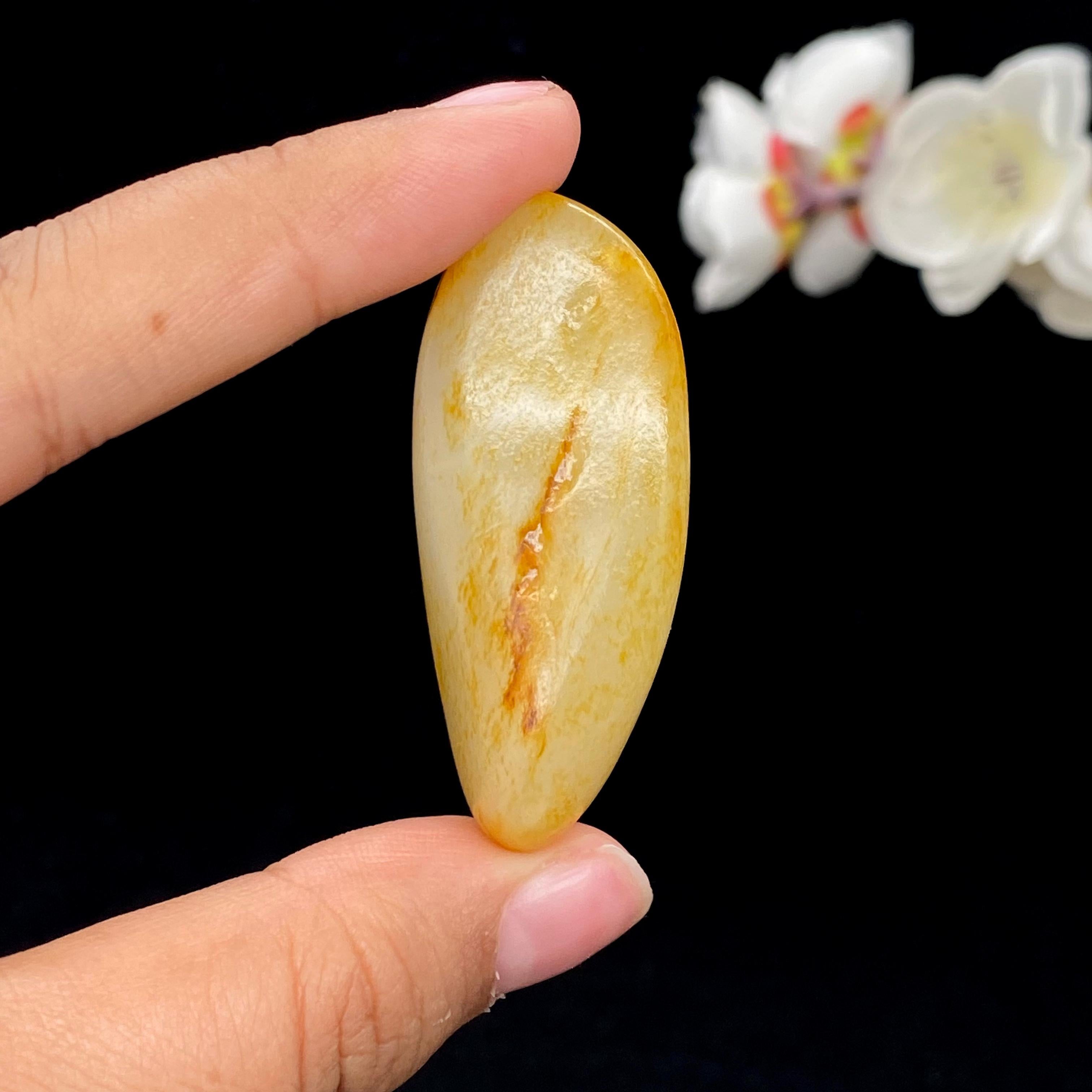 和田玉洒金皮籽料挂件（31.5g）