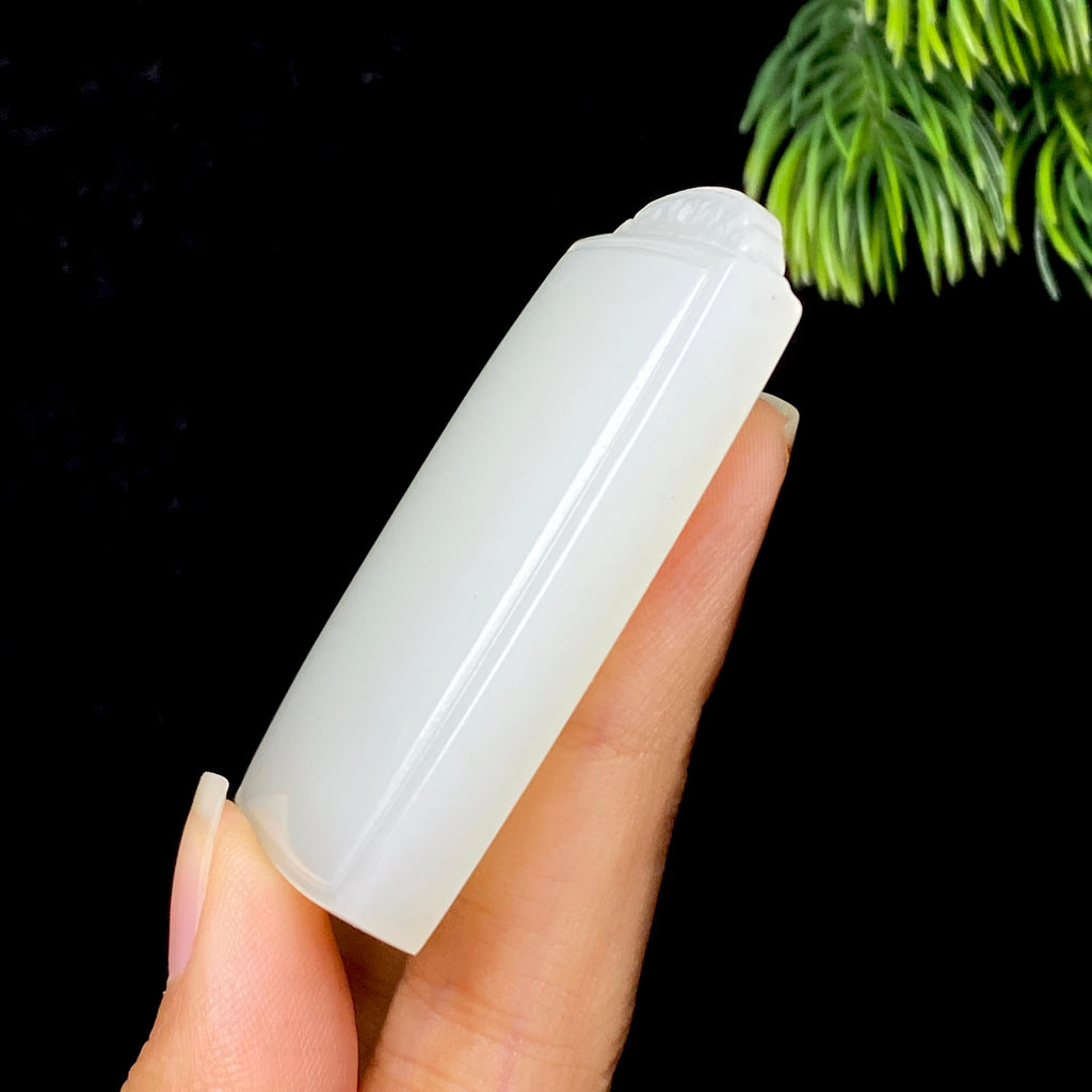 和田玉白玉无事牌（40.9g）