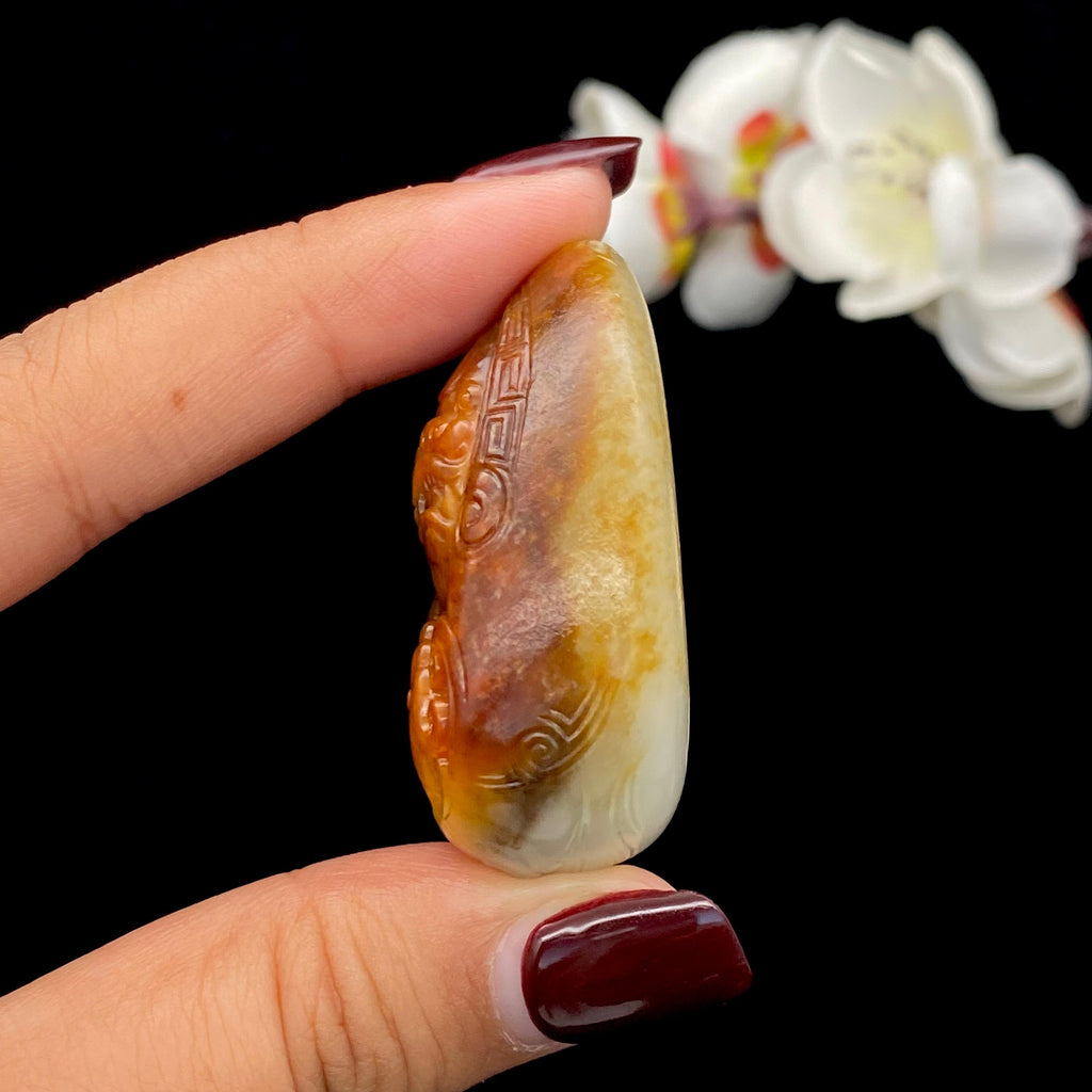 和田玉籽料【仿古龙】（51.3g）