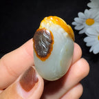 和田玉籽料挂件一鸣惊人（28.3g）