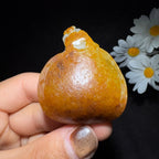 精品和田玉籽料手把件龙龟（51.0g）