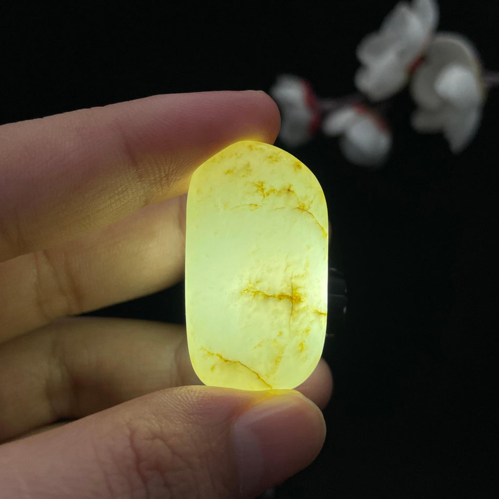 和田玉洒金皮籽料吊坠籽（16.2g）