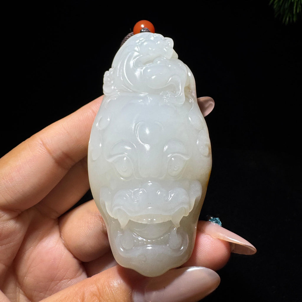 和田玉籽料守护把件（94.0g）