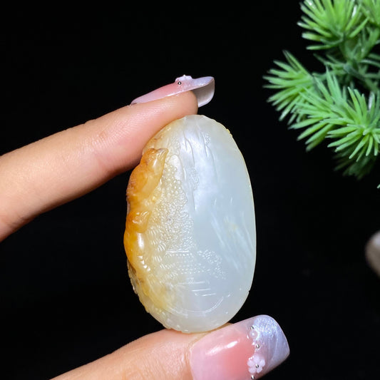 和田玉籽料喜事连连（26.8g）
