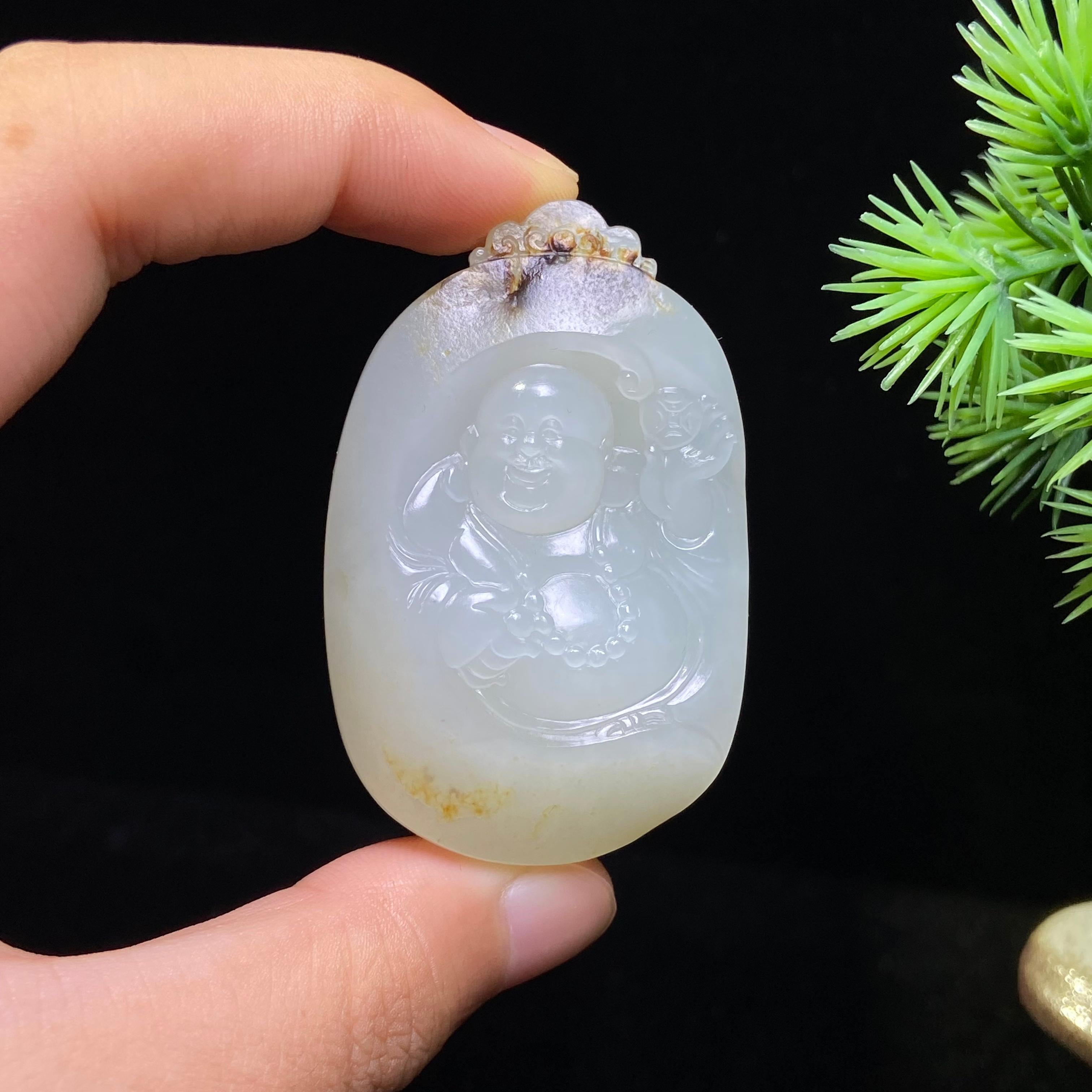 和田玉籽料佛公（33.8g）