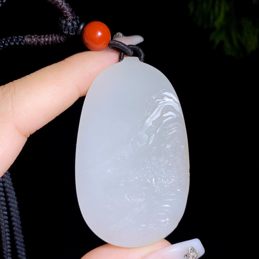 和田玉籽料观音（38.8g）