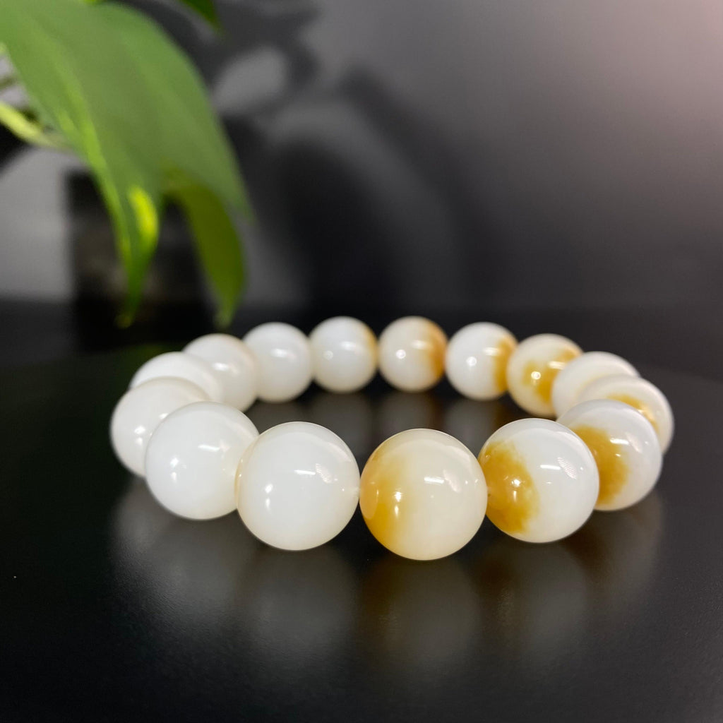 和田玉糖白手串2512030003（72.2g）