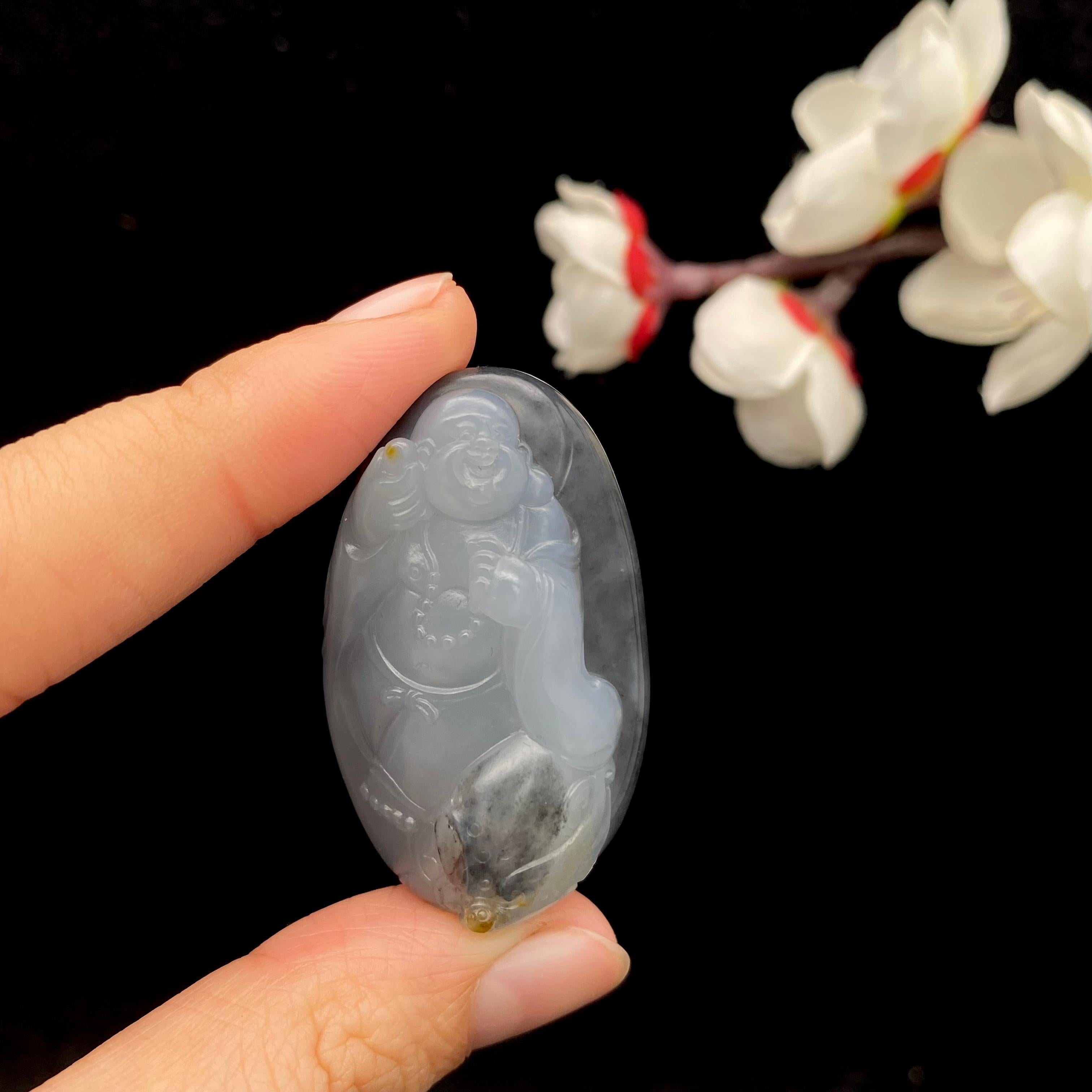 和田玉籽料青花【佛公】（26.2g）