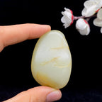 和田玉洒金皮籽料手把件（73.3g）
