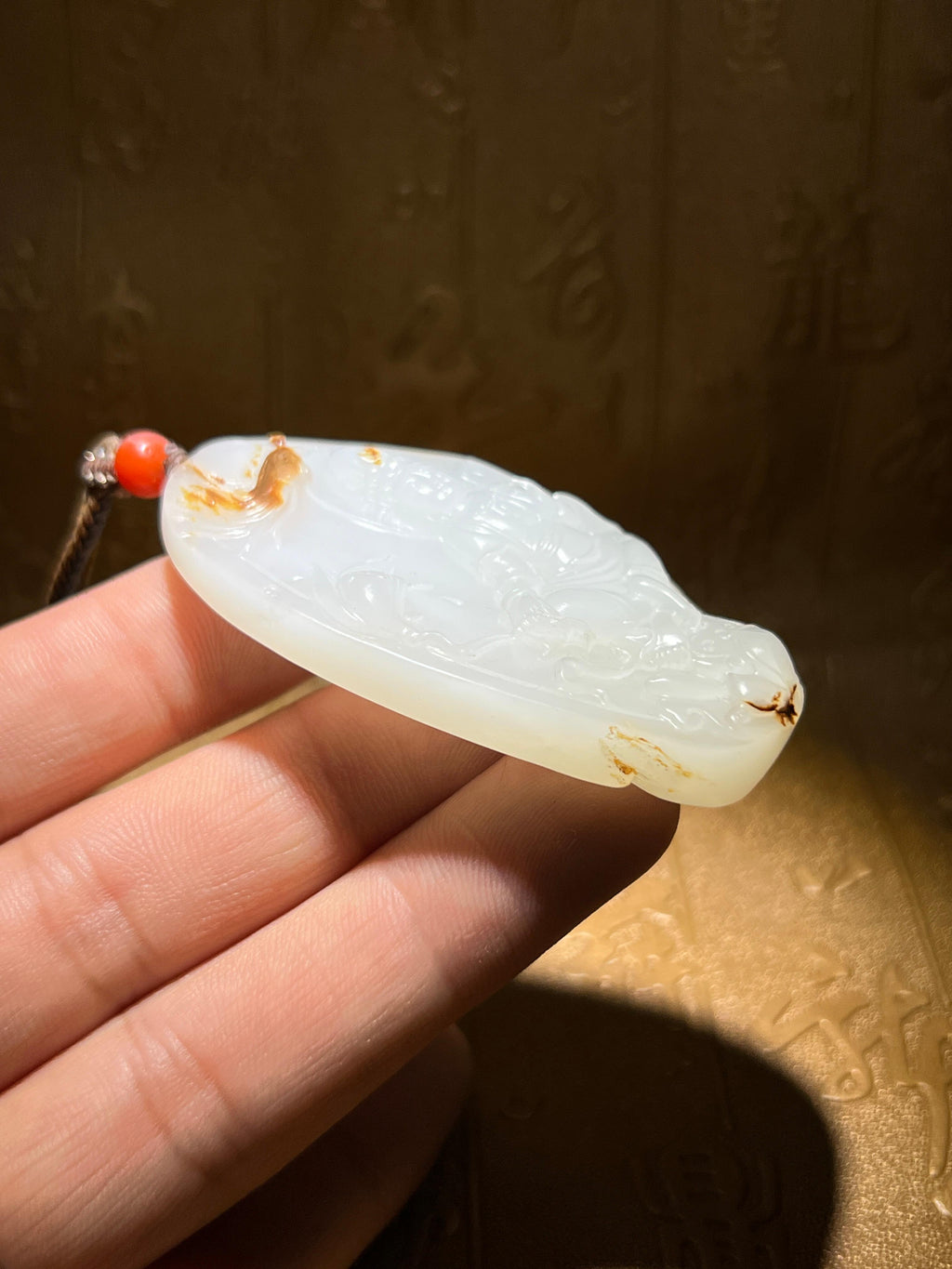 和田玉籽料观音（45.5g）