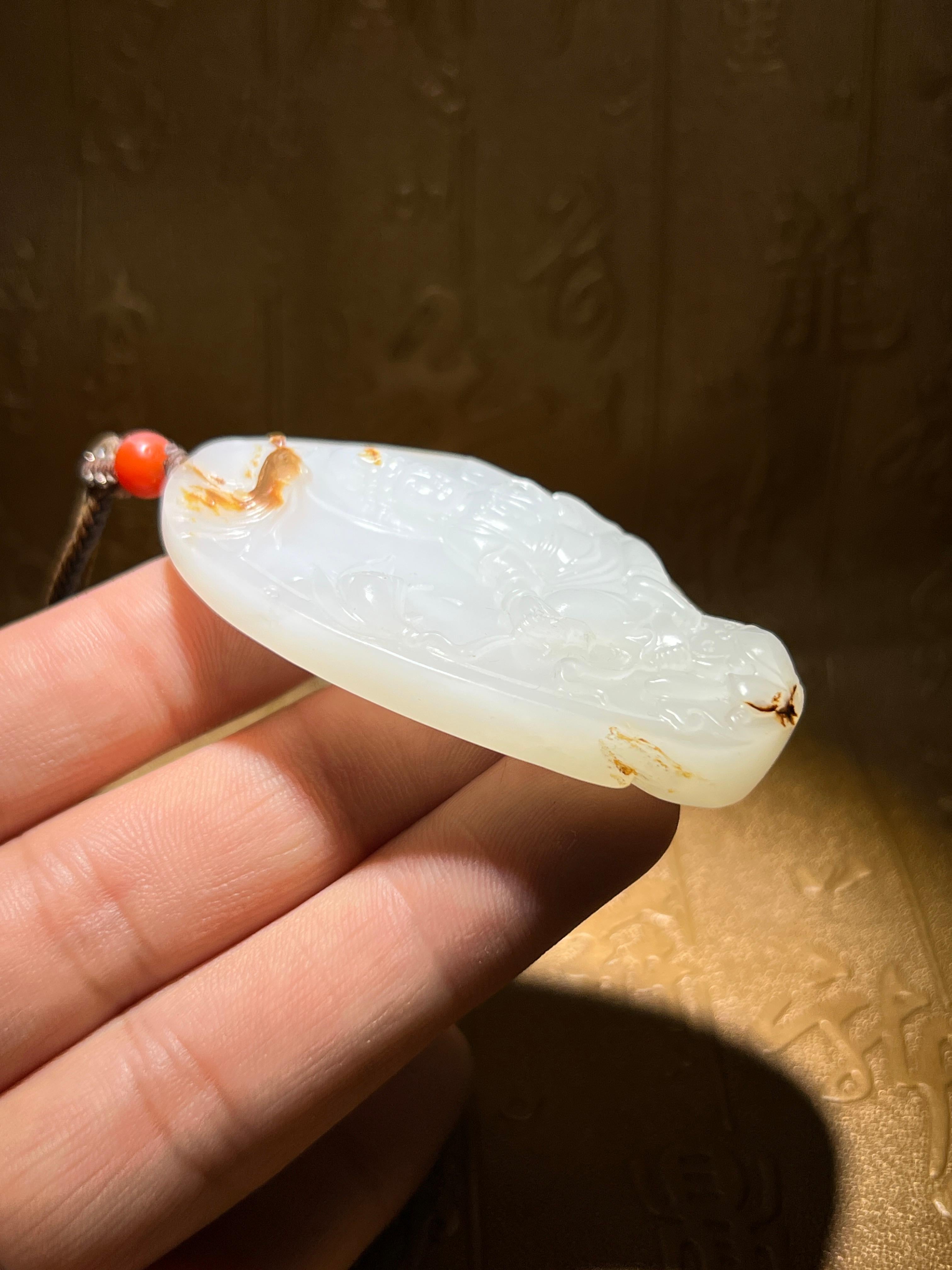 和田玉籽料观音（45.5g）