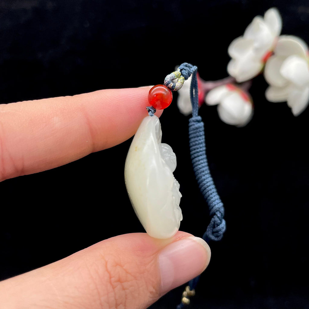和田玉籽料【佛公】挂件（20.4g）