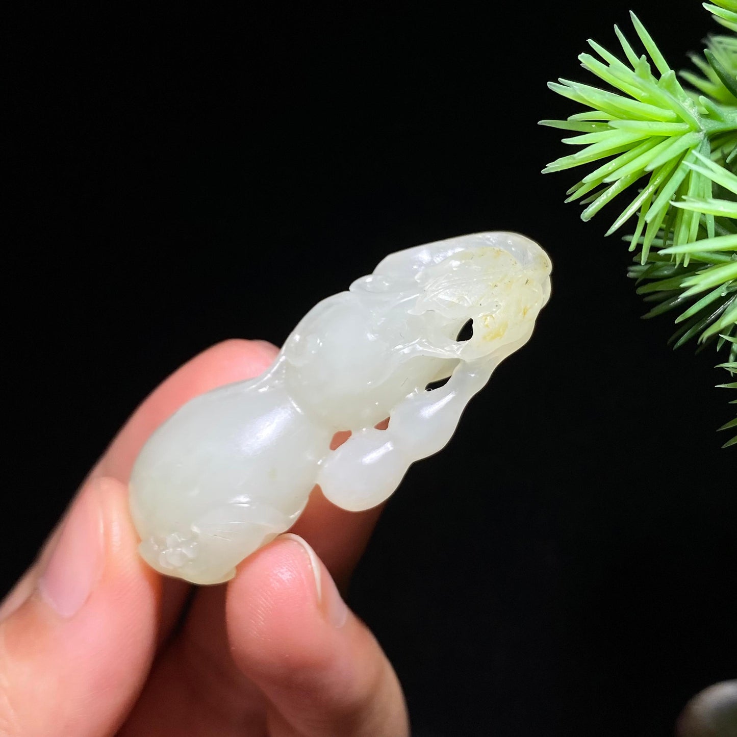 和田玉籽料葫芦挂件（14.7g）