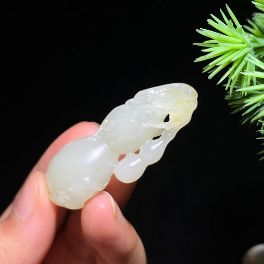 和田玉籽料葫芦挂件（14.7g）